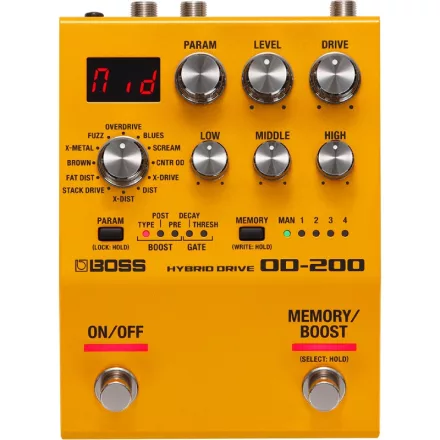 BOSS OD-200 Hybrid Drive effektpedál