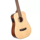 Cort ADMiniE-OP elektro-akusztikus mini gitár, matt natúr, tokkal