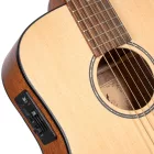 Cort ADMiniE-OP elektro-akusztikus mini gitár, matt natúr, tokkal