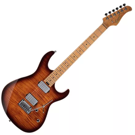 Cort Co-G290FAT II-AVB elektromos gitár, éger test, antik burst
