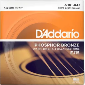   D'addario EJ15 - Phosphor bronze akusztikus gitárhúr készlet