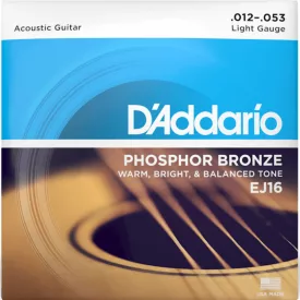   D'addario EJ16 - Phosphor bronze akusztikus gitárhúr készlet