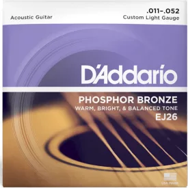  D'addario EJ26 - Phosphor bronze akusztikus gitárhúr készlet