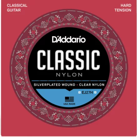 D'addario EJ27H - klasszikus gitárhúr készlet / hard