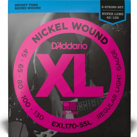 D'addario EXL170-5SL basszusgitár húr készlet - Super Long Scale