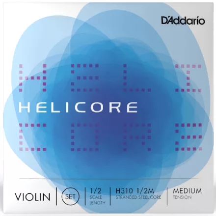 D'addario Helicore hegedűhúr készlet, 1/2 medium