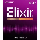 Elixir NANOWEB 11002 akusztikus, bronz gitárhúr készlet
