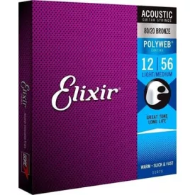 Elixir POLYWEB 11075 bronz akusztikus gitárhúr készlet