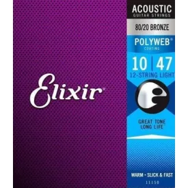   Elixir POLYWEB 11150 12 húros bronz akusztikus gitárhúr készlet