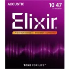 Elixir NANOWEB 16002 akusztikus, Foszfor-bronz gitárhúr készlet