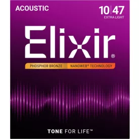   Elixir NANOWEB 16002 akusztikus, Foszfor-bronz gitárhúr készlet