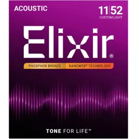   Elixir NANOWEB 16027 akusztikus, Foszfor-bronz gitárhúr készlet