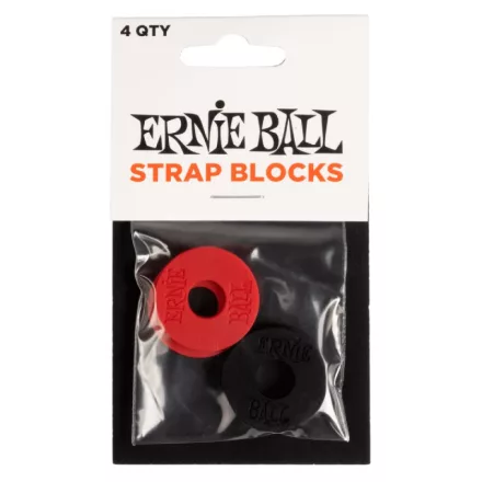 Ernie Ball 4603 Strap Blocks hevederzár piros/fekete