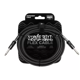 Ernie Ball 6435 gitárkábel, 6 méter, fekete