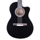 Geryon GSC339CEQ Latin elektro-klasszikus gitár, fényes fekete