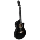 Geryon GSC339CEQ Latin elektro-klasszikus gitár, fényes fekete