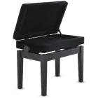 GEWA kottarekeszes zongora pad Deluxe Compartment, matt fekete