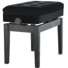 GEWA kottarekeszes zongora pad Deluxe Compartment, matt fekete