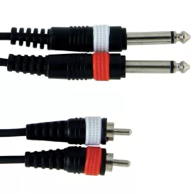   GEWA Twinkabel Basic Line dupla monó nagy J - dupla RCA kábel