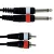 GEWA Twinkabel Basic Line dupla monó nagy J - dupla RCA kábel