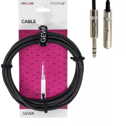 GEWA VE10 6,3mm Pro Line Fejhallgató hosszabbító 3 méter