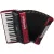Hohner tangóharmonika, Bravo III 72, piros