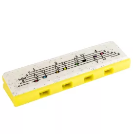 Hohner Speedy szájharmonika, sárga-zöld