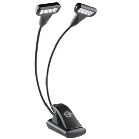   König & Meyer 12273 kottalámpa, dupla 4 LED, T-model, Flexlight