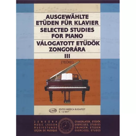 Válogatott Etűdök zongorára III. (Teöke)
