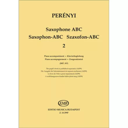 Szaxofon ABC 2 - zongorakíséret (Perényi)