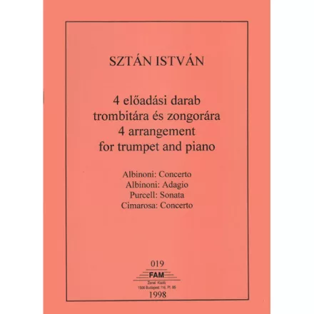4 előadási darab trombitára és zongorára (Sztán)