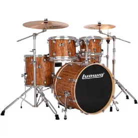   Ludwig Evolution 20" 5 részes dobszerelés állványzattal - Cherry