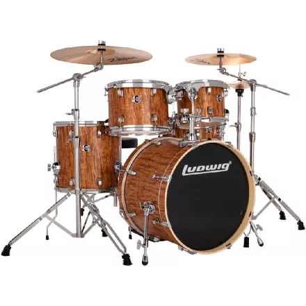 Ludwig Evolution 20" 5 részes dobszerelés állványzattal - Cherry