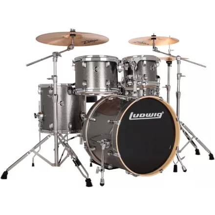 Ludwig Evolution 20" 5 részes dobszerelés állványzattal - Platinum