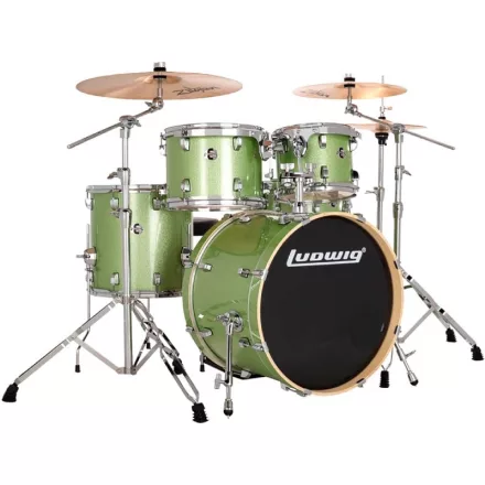 Ludwig Evolution 22" 5 részes dobszerelés állványzattal - Mint