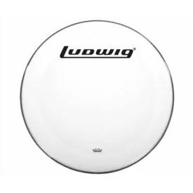 Ludwig lábdob Front Bőr  22" fehér