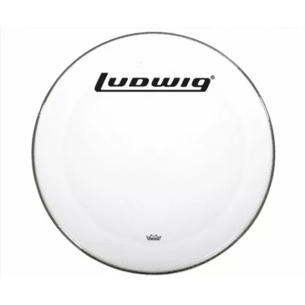 Ludwig lábdob Front Bőr  22" fehér