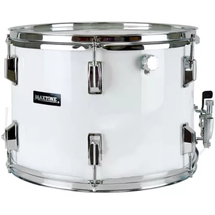 Maxtone MSC-14 kivonuló pergő, fa, fehér, 14x10