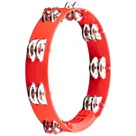   Meinl HTT10R Tamburin, 10" kétsoros csörgőkarika, piros