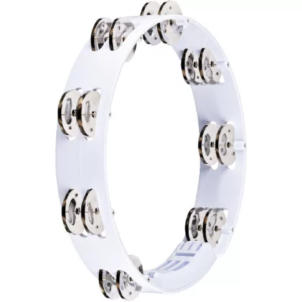 Meinl HTT10WH Tamburin, 10" kétsoros csörgőkarika, fehér