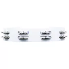Meinl HTT10WH Tamburin, 10" kétsoros csörgőkarika, fehér