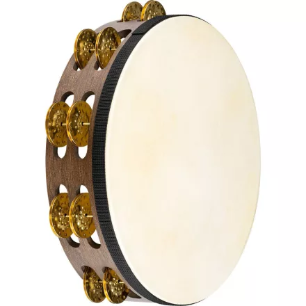Meinl TAH2V-WB Vintage Wood Series Tambourine 10", Walnut Brown