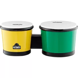   NINO Percussion NINO19G-Y 6½-7½" ABS bongó zöld-sárga