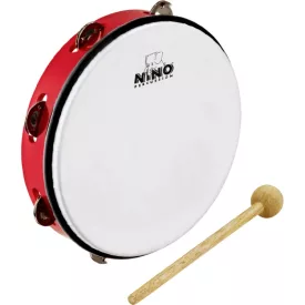 NINO Percussion NINO24R 10" műanyag tamburin piros