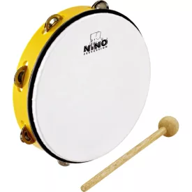 NINO Percussion NINO24Y 10" műanyag tamburin sárga