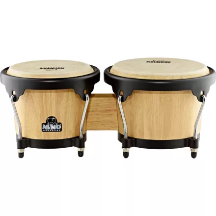 NINO Percussion NINO3NT-BK 6½" & 7½" fa bongó fekete