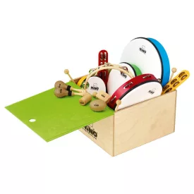   NINO Percussion NINOSET012-WB 12 darabos ritmushangszer szett - fadobozos kiadás