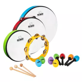   NINO Percussion NINOSET9 gyerek vegyes ritmushangszer szett - 12 db