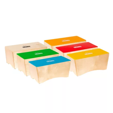 NINO Percussion NINOSET931 osztálytermi bongó cajon ritmus szett - 6 db