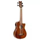 Ortega CAIMAN-BS-GB Elektro-akusztikus basszus ukulele, tokkal